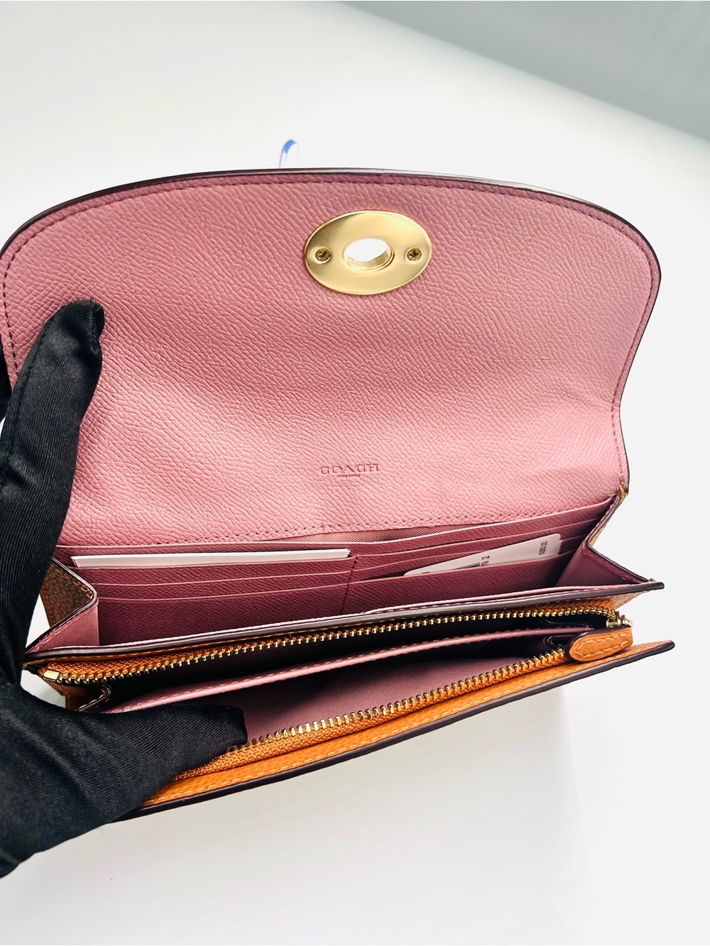 Coach Slim Colorblock Envelope Wallet - Picture 6 of 9